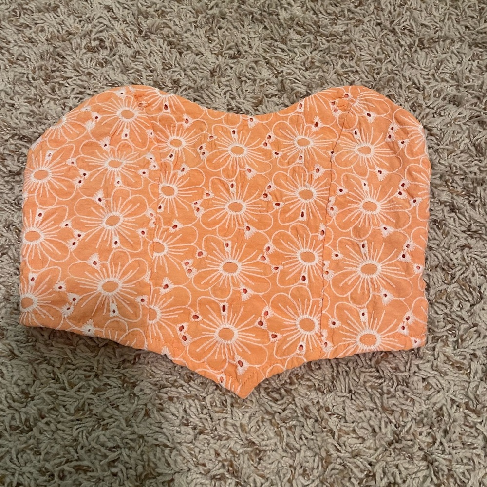 Shein floral crop top
